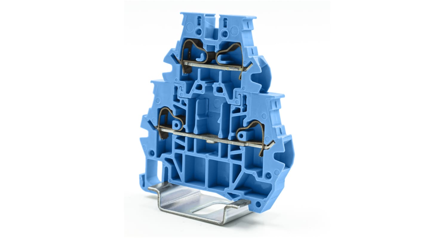 Morsettiera passante RS PRO, Blu, livello Singolo, 32A