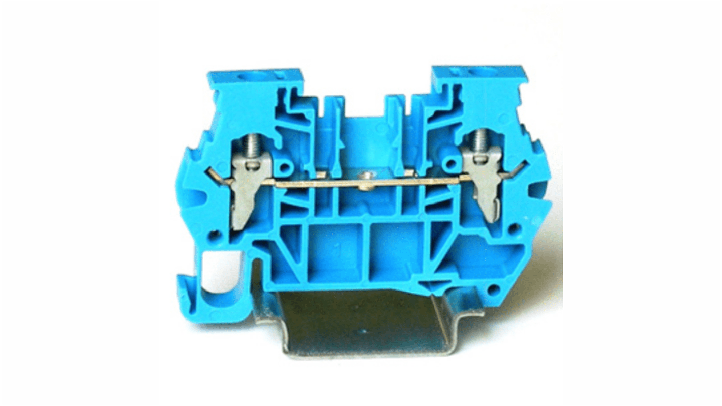RS PRO Blue, 4mm², 1-Level, Clamp Termination
