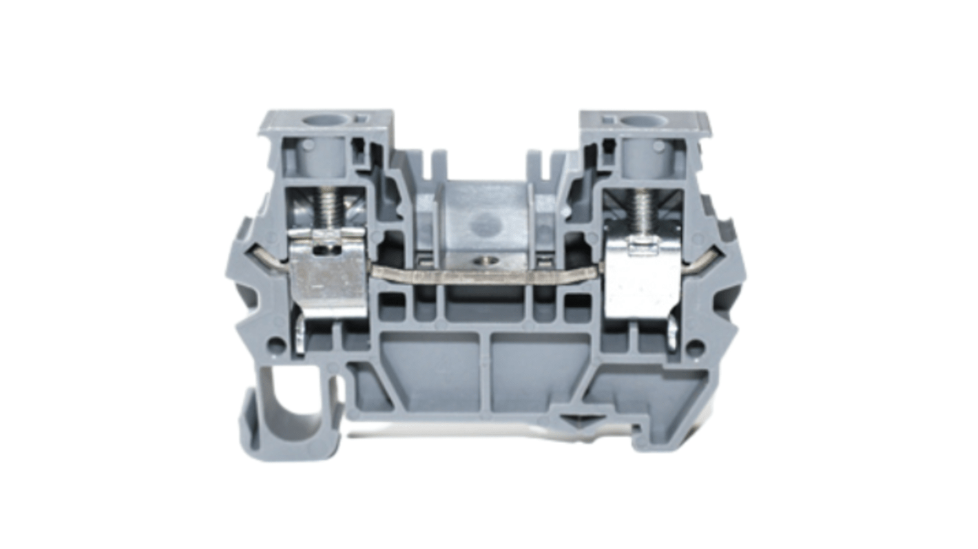 Morsettiera passante RS PRO, Grigio, livello Singolo, 41A
