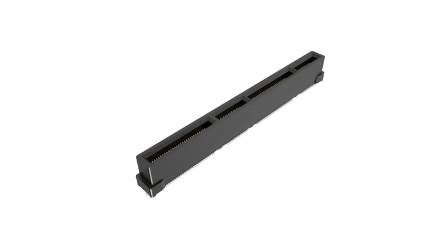 Amphenol Communications Solutions Vertical Edge Connector, 168-Contacts, 0.6mm Pitch, 2-Row