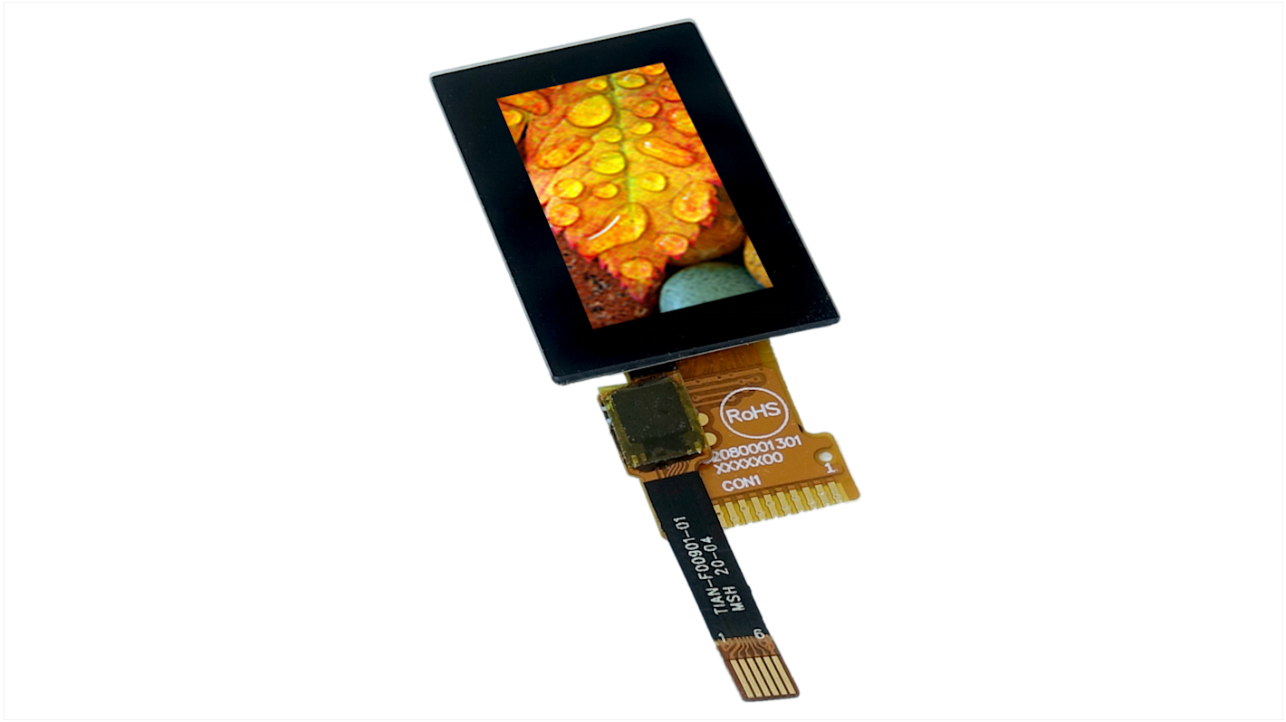 Display Visions EA TFT009-81AITC TFT LCD Display / Touch Screen, 0.96in, 16 x 80pixels