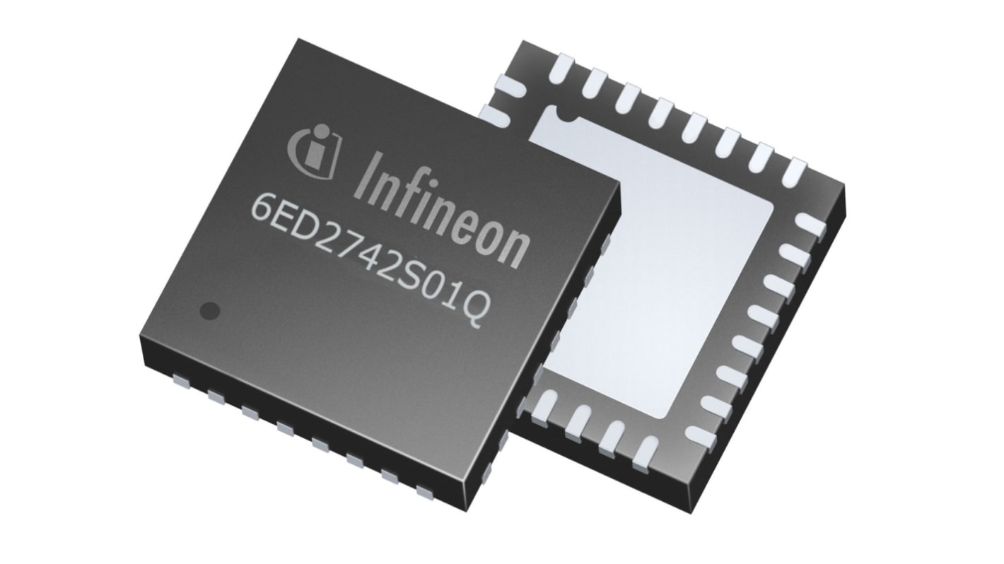 Infineon 6ED2742S01QXTMA1 MOSFET Gate Driver, 1 A, 5 → 140V 32-Pin, QFN32