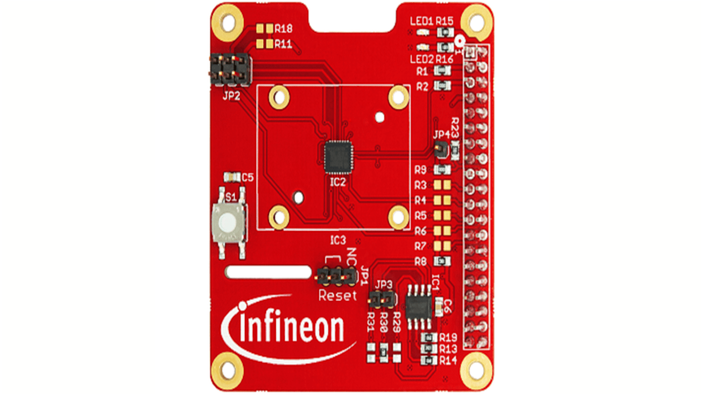 Infineon マイクロコントローラ開発ツール, Raspberry Pi HAT, OPTIGA TPM 9673 RPI EVAL, IoT, TPM9673FW2610RPIEBTOBO1