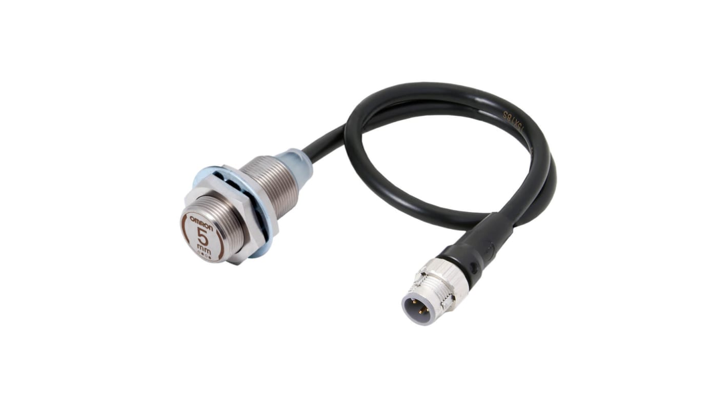 Rs-Online Sensore di prossimità Cilindro filettato Omron M18 rilevamento 5 mm 10 → 30 V CC