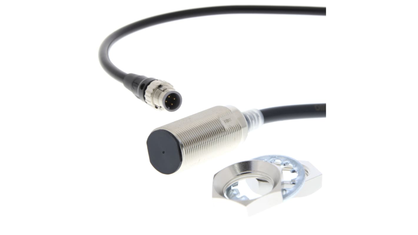 Rs-Online Sensore di prossimità Cilindro filettato Omron M18 rilevamento 11 mm 10 → 30 V CC
