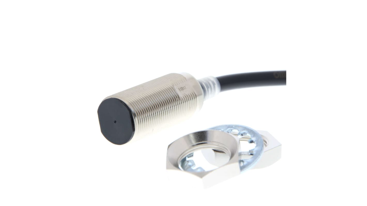 Rs-Online Sensore di prossimità Cilindro filettato Omron M18 rilevamento 11 mm 10 → 30 V CC
