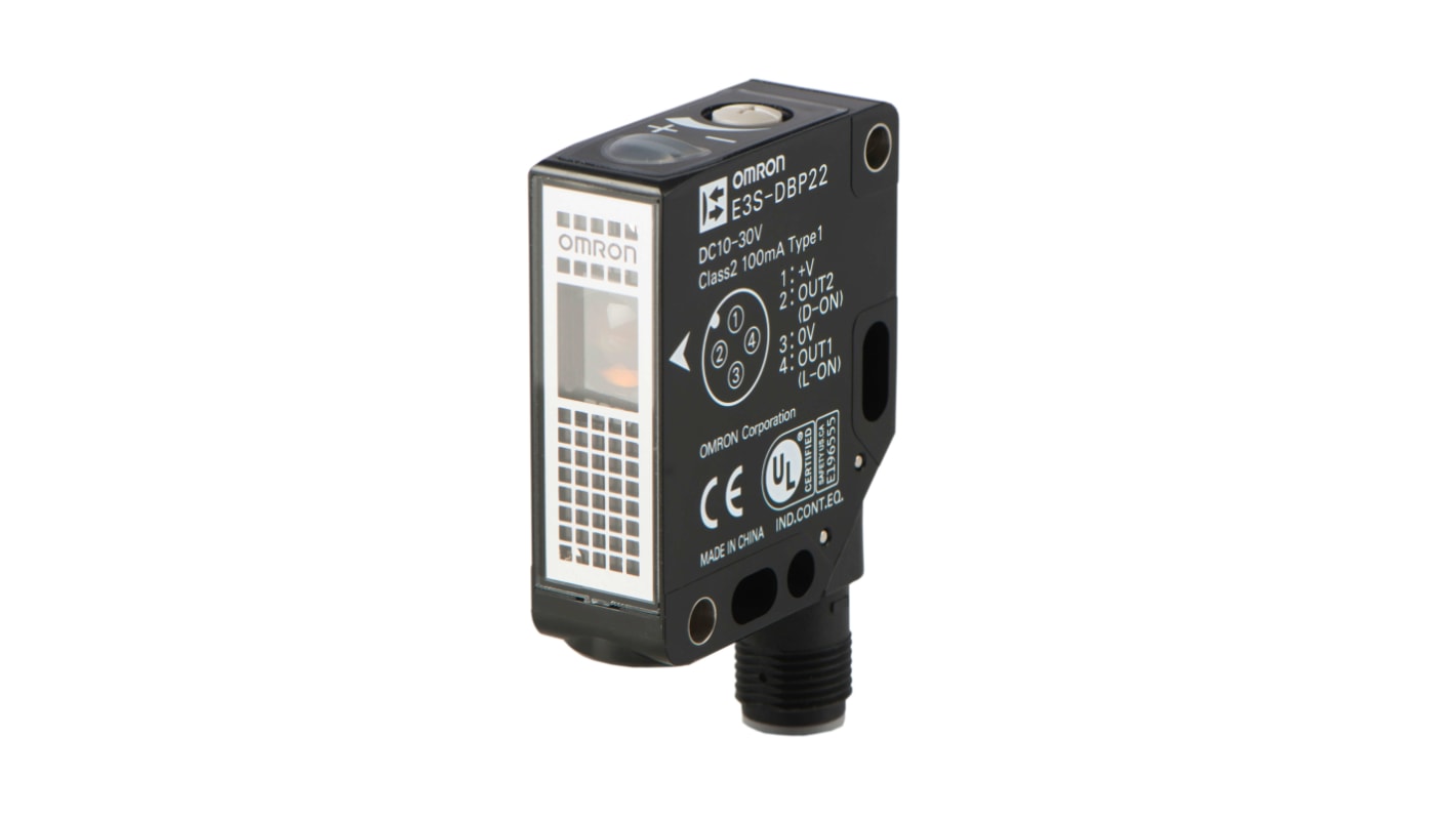 Rs-Online Sensore fotoelettrico Rettangolare Omron a retroriflessione rilevamento 4500 mm uscita PNP