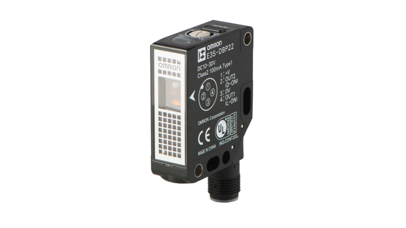 Rs-Online Sensore fotoelettrico Rettangolare Omron a retroriflessione rilevamento 500 mm uscita PNP