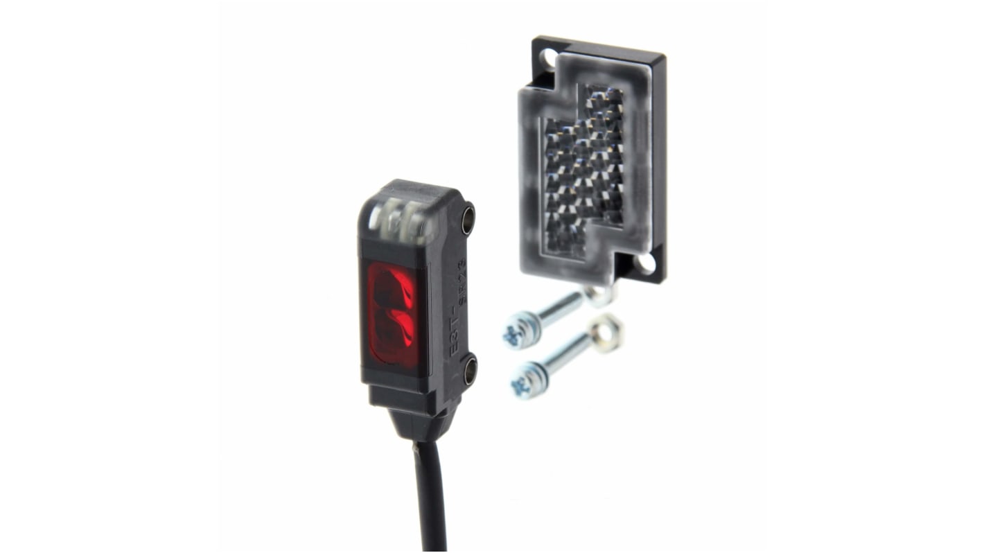 オムロン 光電センサ, ブロック形, 逆反射型, 検出範囲：10 → 200 mm, E3T-SR24 2M