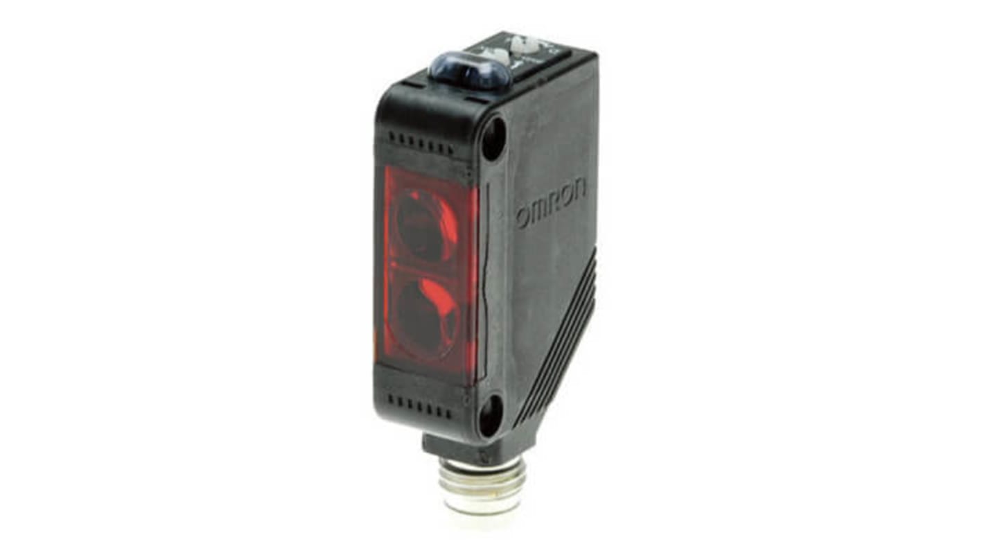 Omron Diffuse Photoelectric Sensor, Rectangular Sensor, 90 mm Detection Range