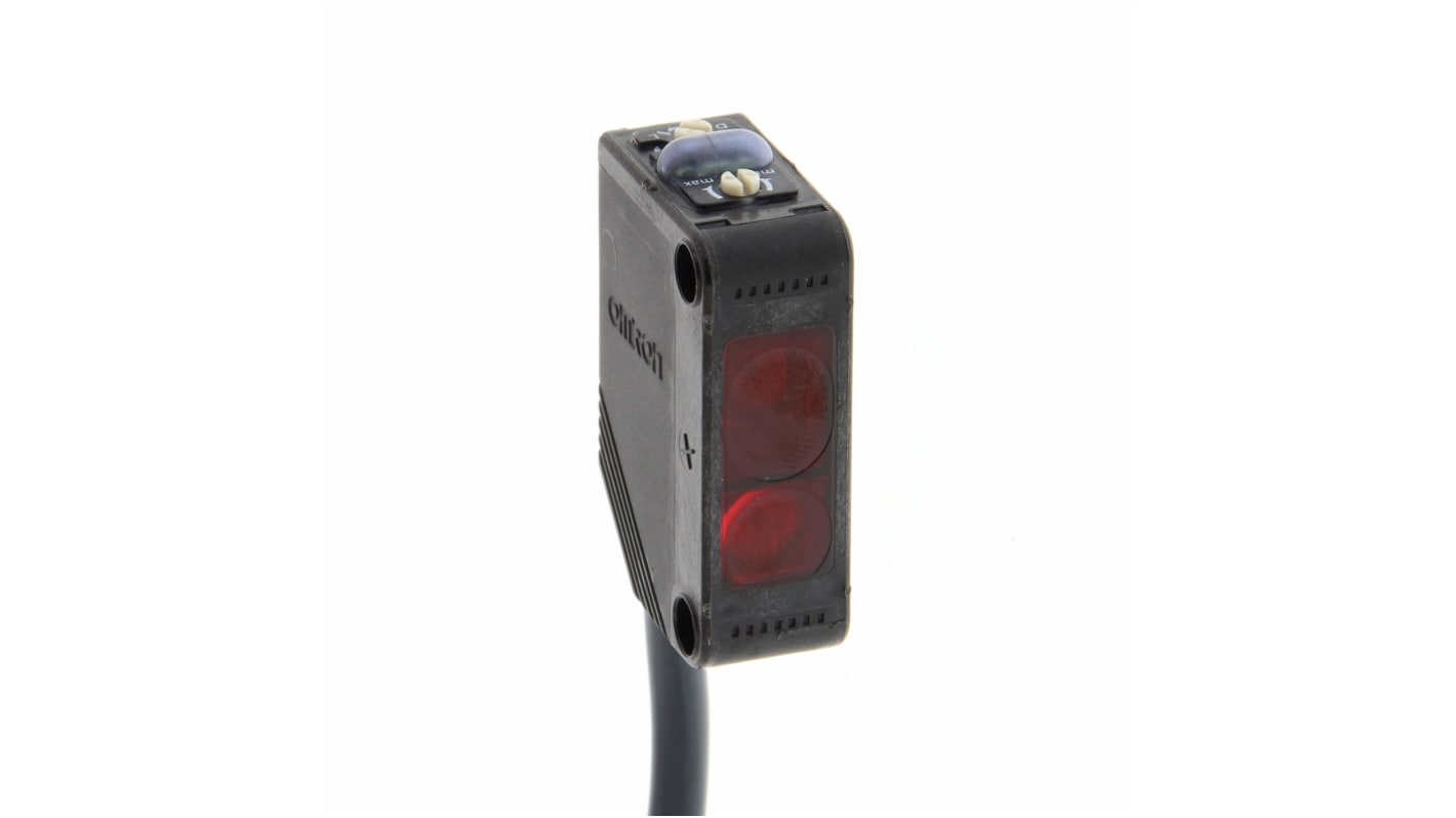 Rs-Online Sensore fotoelettrico Rettangolare Omron a soppressione di sfondo rilevamento 80 mm uscita PNP