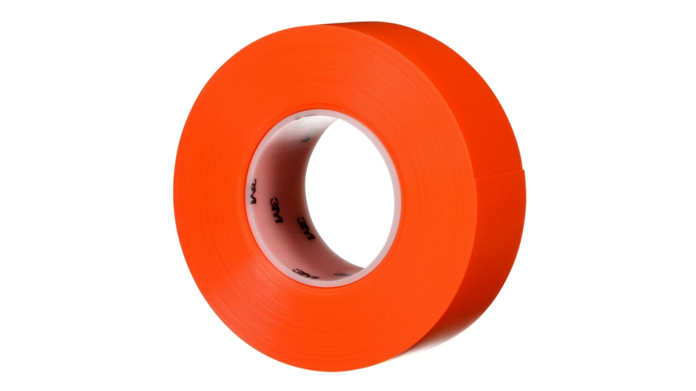 3M 971 Orange Vinyl 32.9m Floor Tape, 0.43mm Thickness