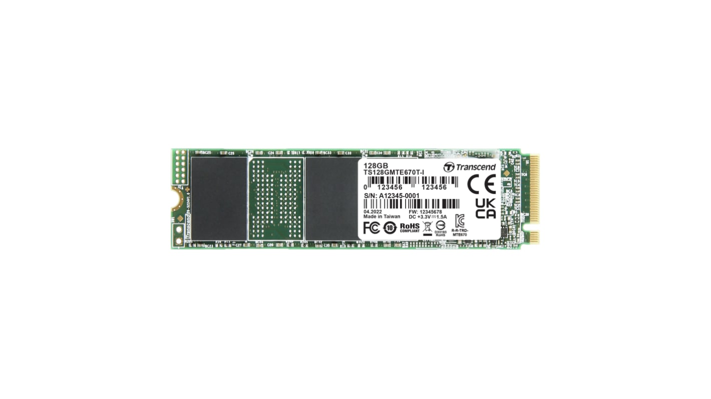 Transcend MTE670T-I M.2 (2280) 128 GB Internal SSD