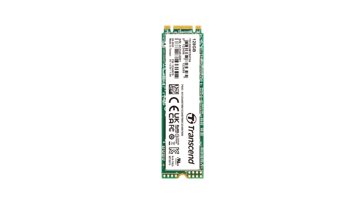 Transcend MTS970A M.2 2280 128 GB Internal SSD Hard Drive