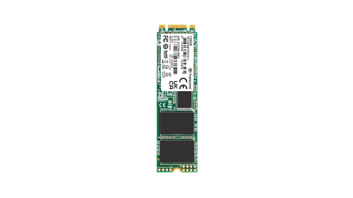 Transcend MTS970T-I M.2 2280 128 GB Internal SSD Hard Drive