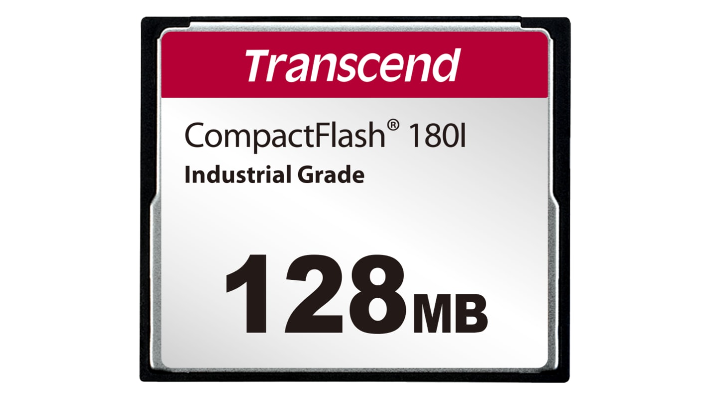 Transcend CF180I CompactFlash Industrial 128 MB SLC Compact Flash Card