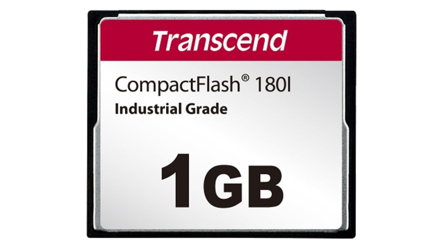 Transcend CF180I CompactFlash Industrial 1 GB SLC Compact Flash Card