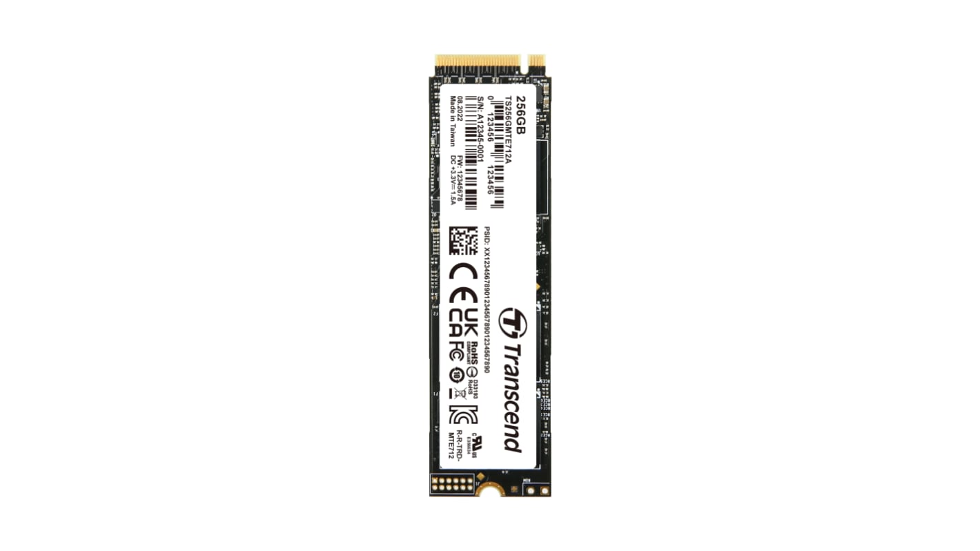 トランセンド SSD (ソリッドステートドライブ) 内蔵 AES 256 GB NVMe PCIe Gen 4 x 4