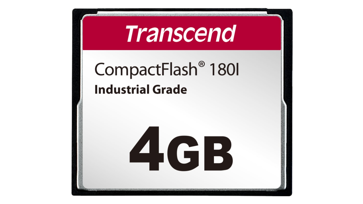 Carte Compact Flash Transcend CompactFlash 4 Go CF180I