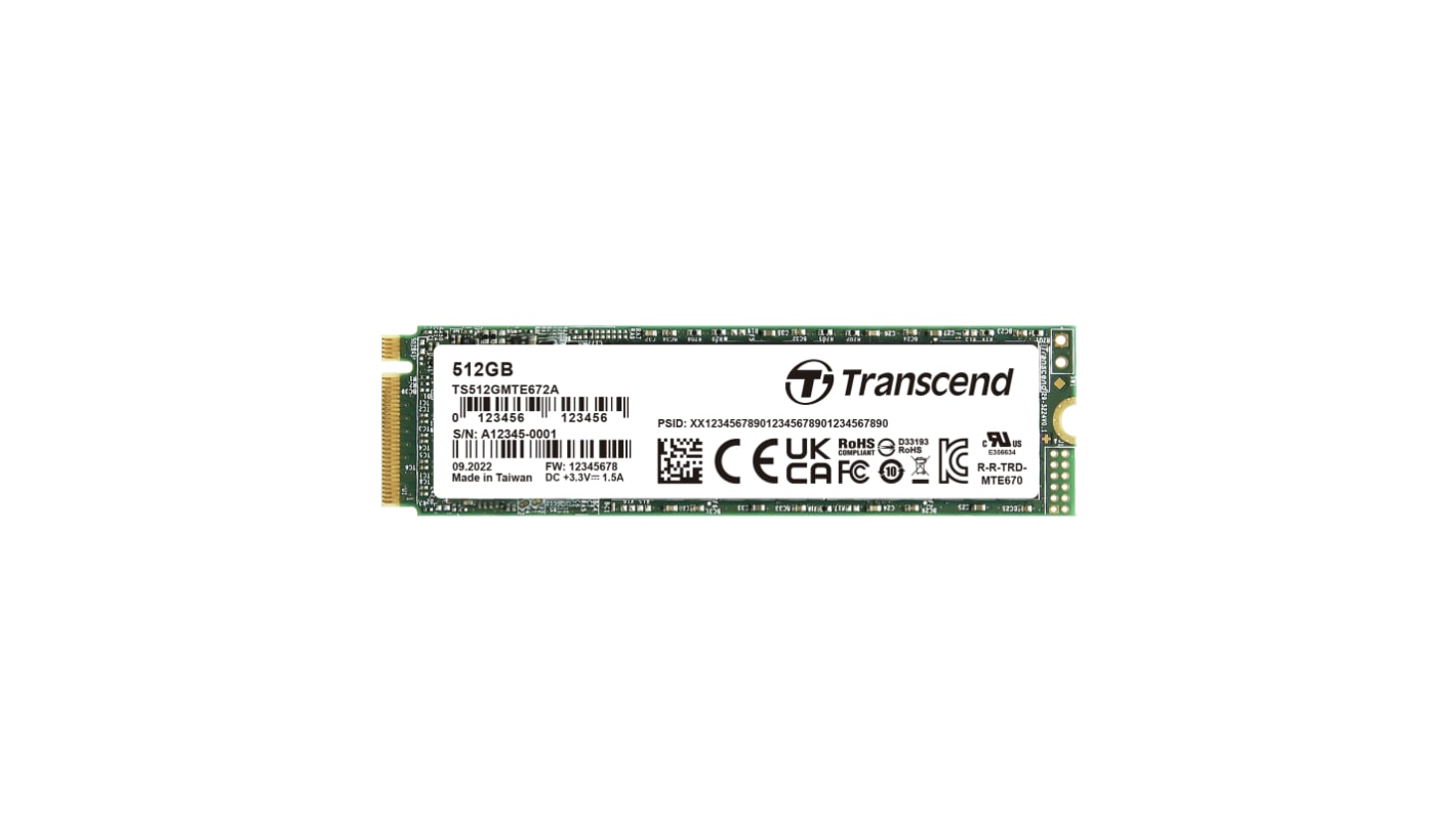 Transcend MTE672A M.2 (2280) 512 GB Internal SSD