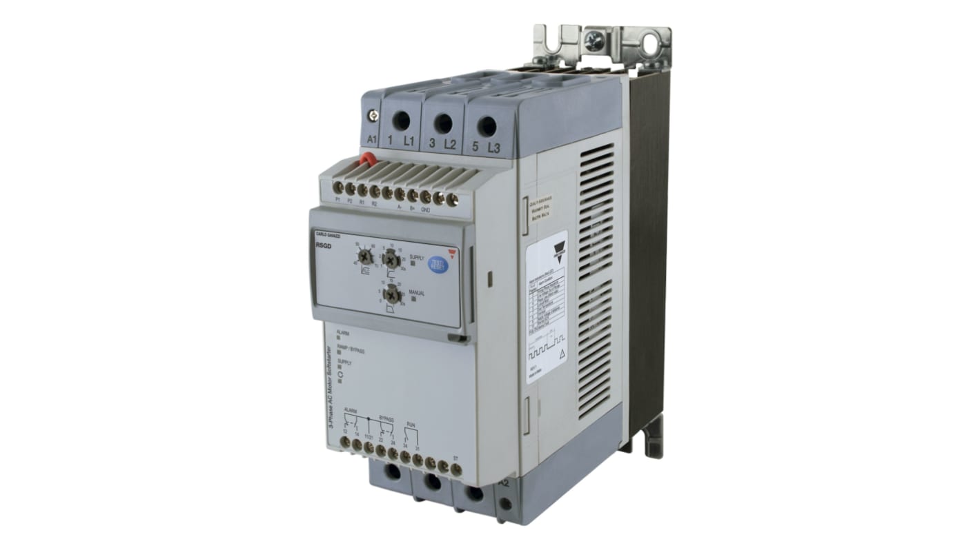 Carlo Gavazzi RSGD Soft Starter, 70 Amps, 600 V, 2 Phase, IP20