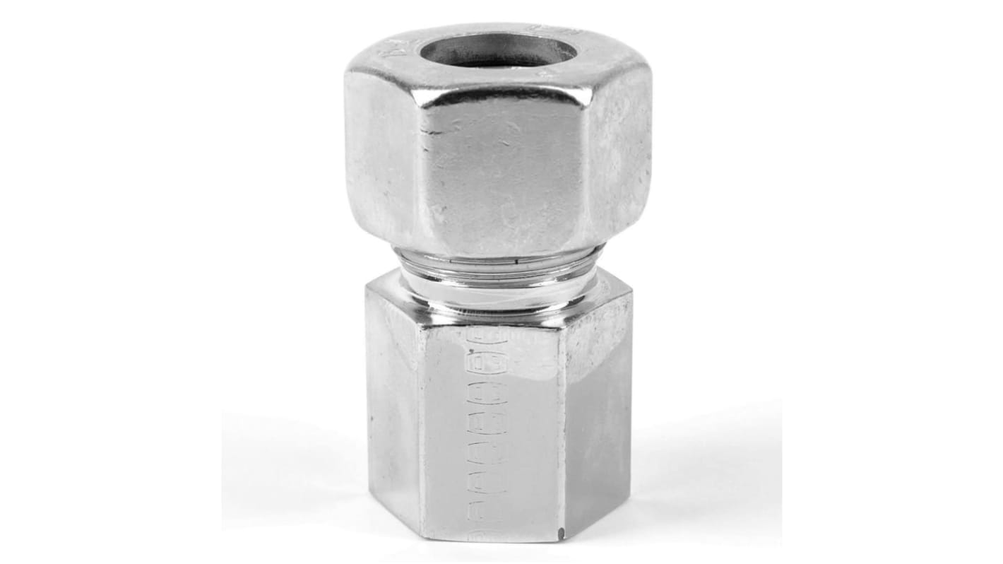 Parker Straight Tube to Port Male 24° DIN Cone to Female BSPP, GAI08LRCFX