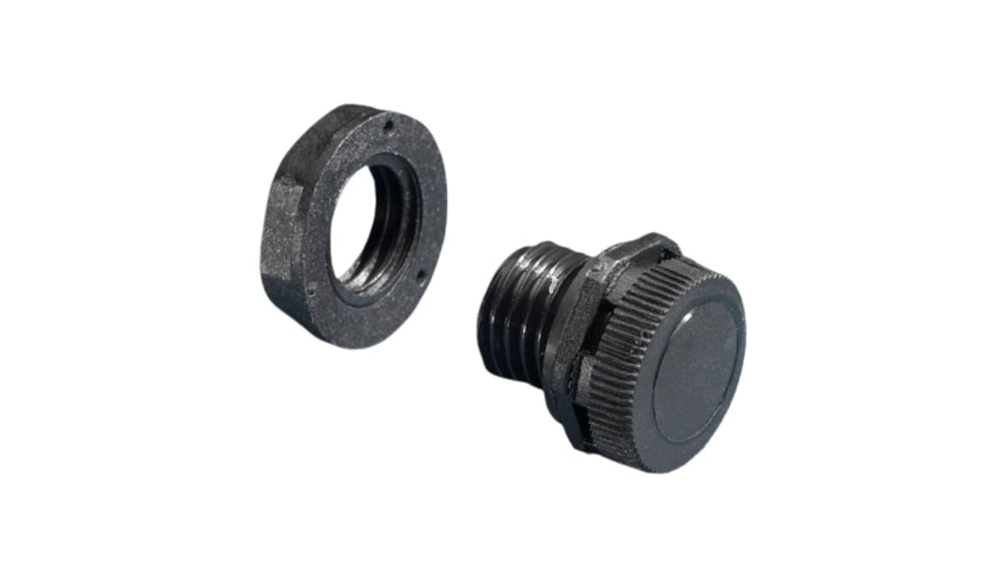 Rittal SZ Series RAL 9005 M12 Pressure Relief Vent, For Use With Enclosure