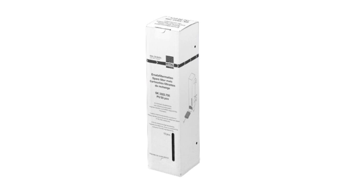 Rittal Lüfterfilter Typ  Filtermatte für 120mm Lüfter, 120 x 120mm, 12mm, Chemiefaser