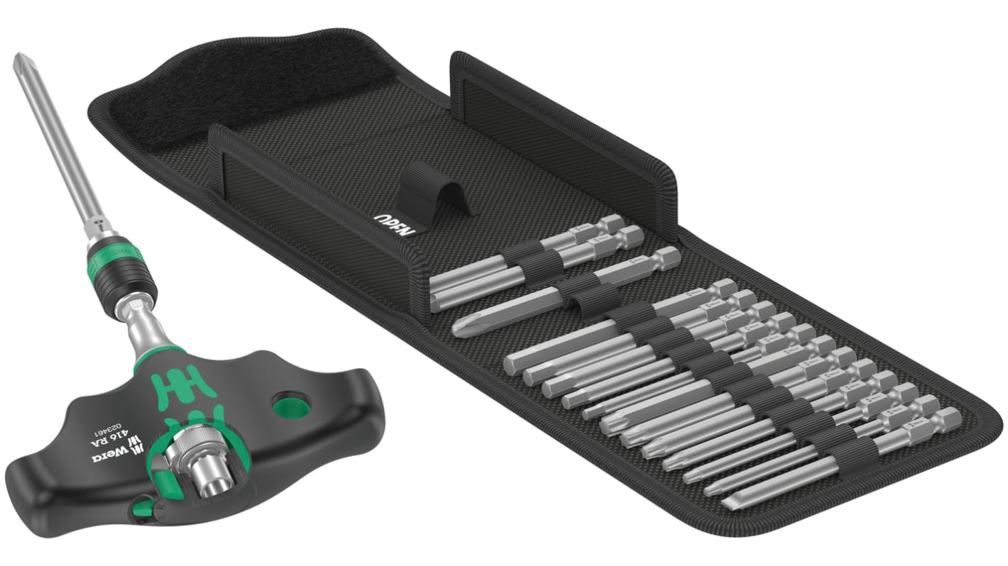 Wera Screwdriver 17 Pieces, Hex-Plus
