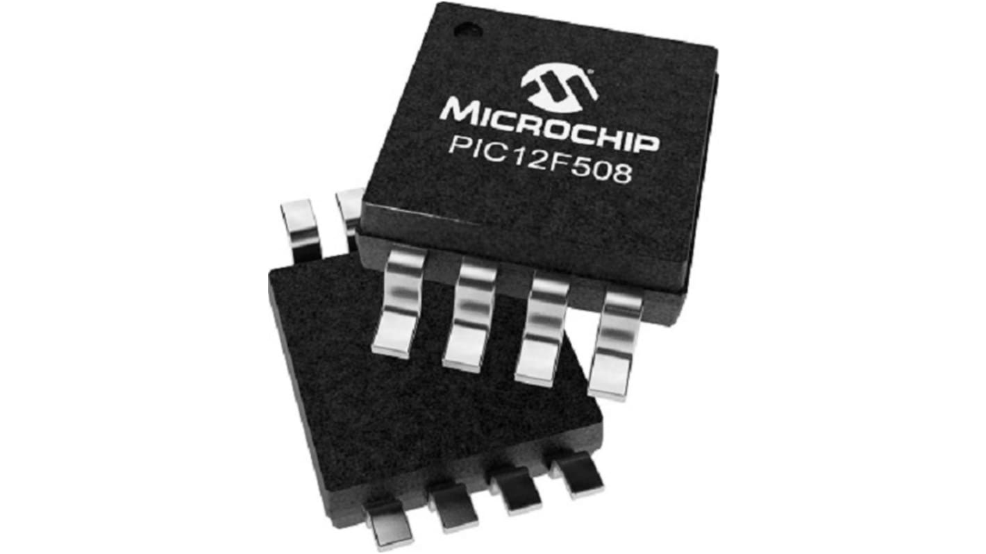 Microchip PIC12F508T-I/SN 8 bit MCU Microcontroller MCU, PIC12, 8-Pin SOIC