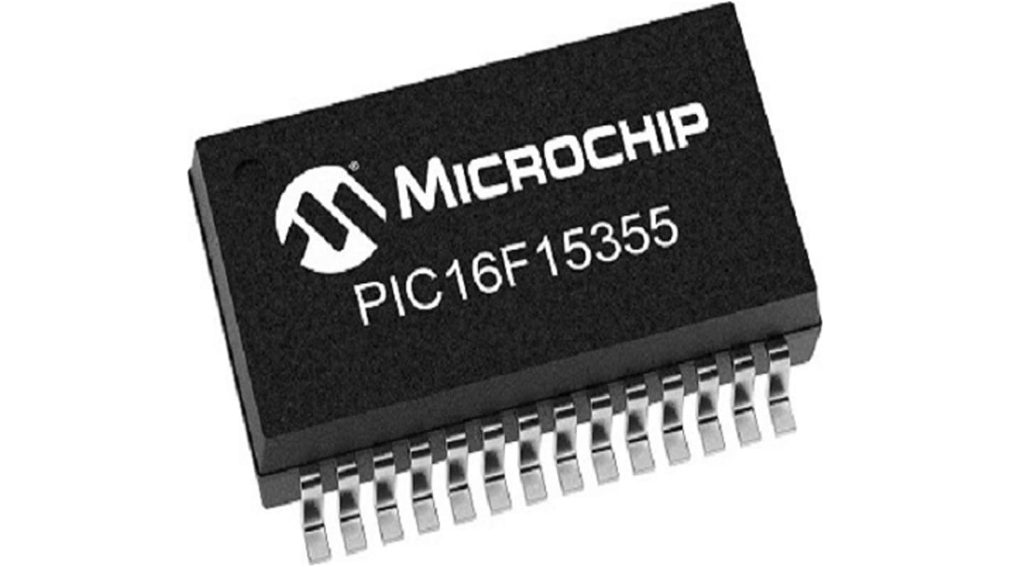 Microchip 8 bit MCU, PIC16 Microcontroller MCU, 28-Pin SSOP