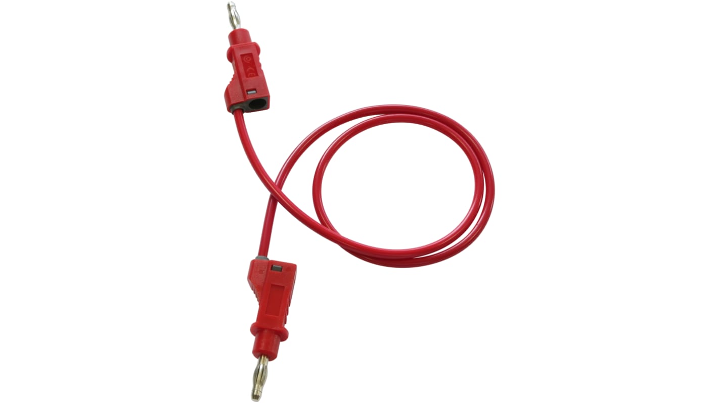 Electro PJP Test lead, 36A, 30 → 60V, Red, 2m Lead Length