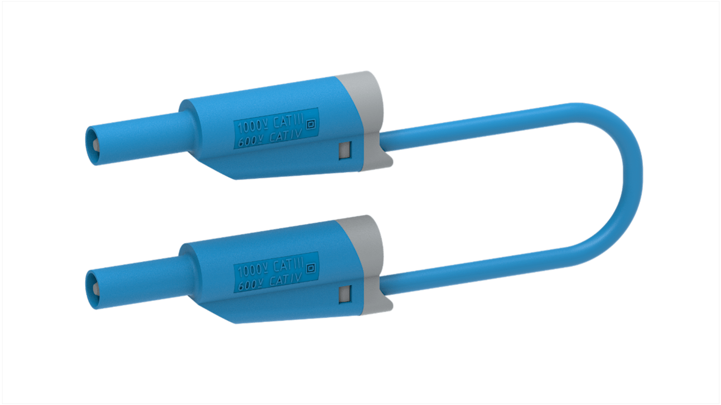 Electro PJP Test lead, 36A, 1kV, Blue, 2m Lead Length