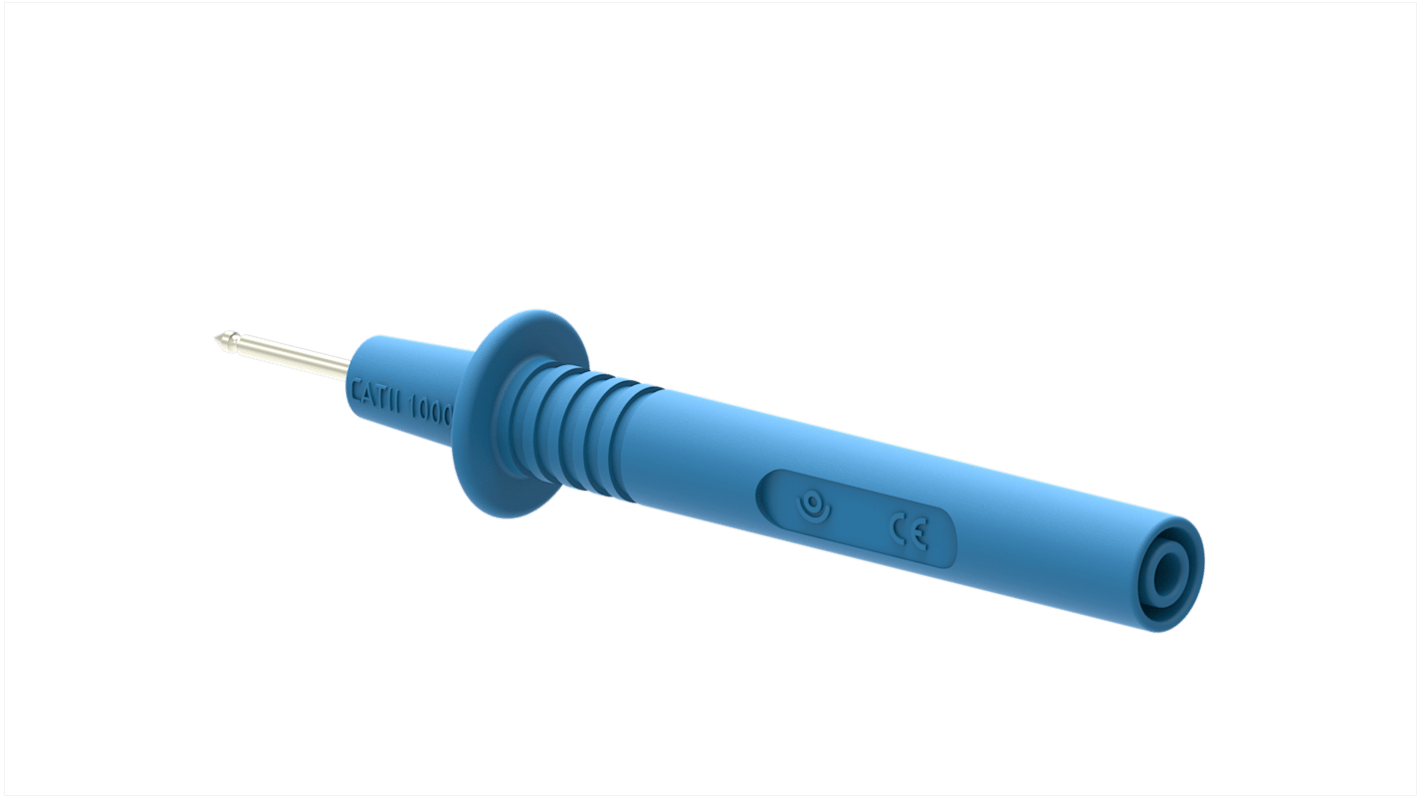 Sonda de prueba, 36A, 1kV, punta 2.1mm, Verde