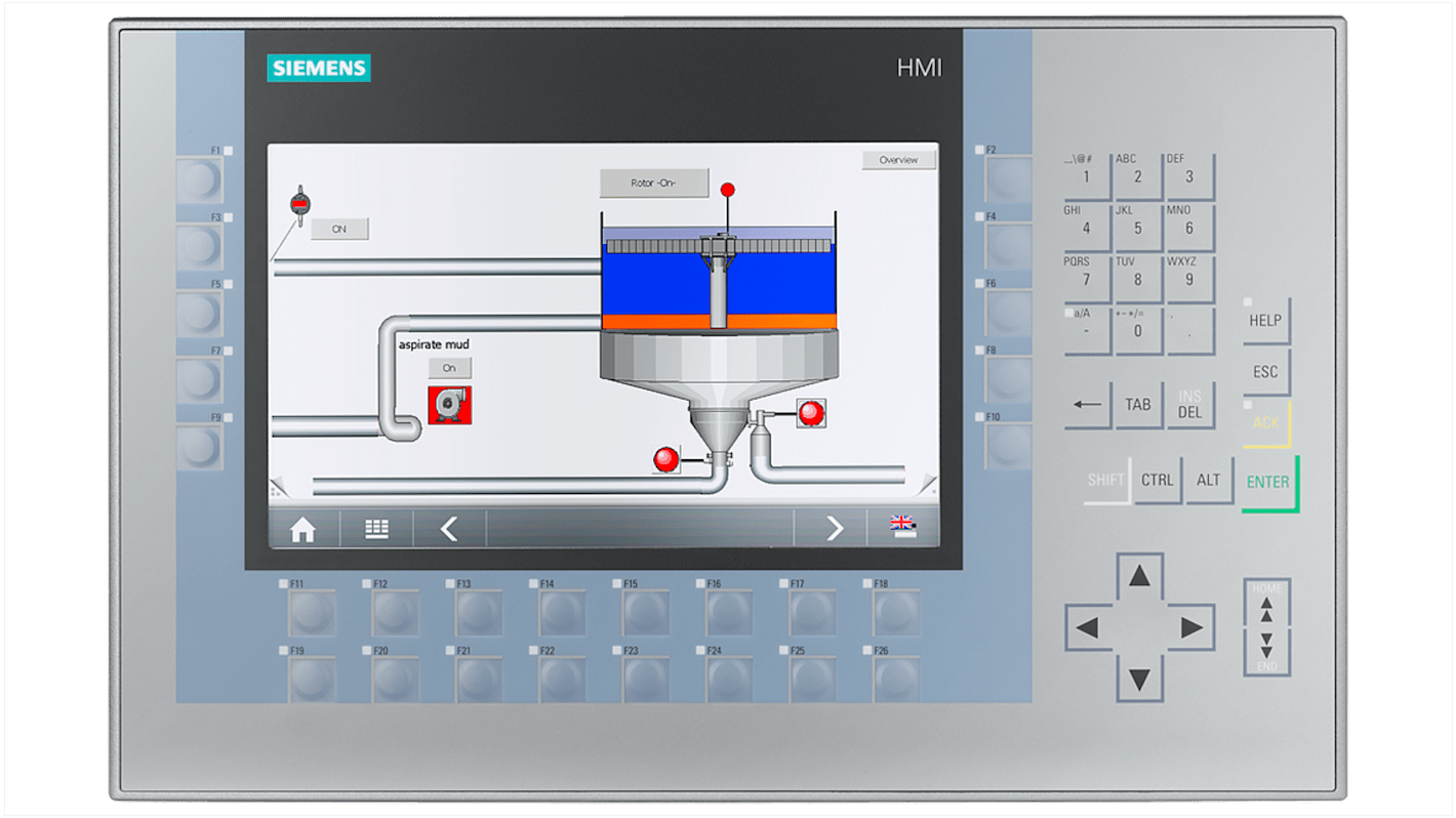 Panel HMI Siemens SIPLUS KP900 Comfort de 9", TFT, 800 x 480