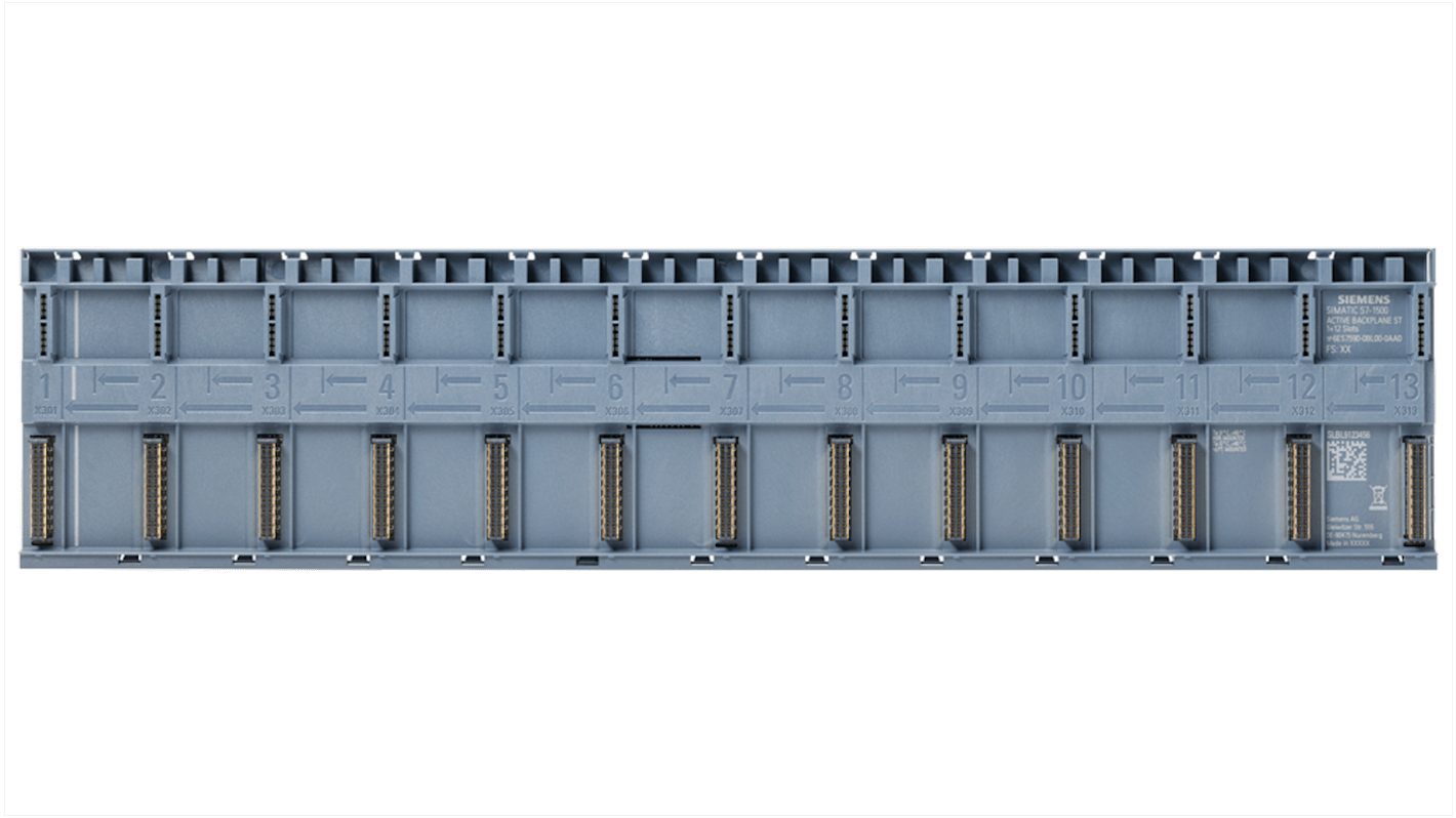 Backplane per guida din Siemens, serie SIMATIC S7-1500 ET 200, per SIMATIC S7-1500