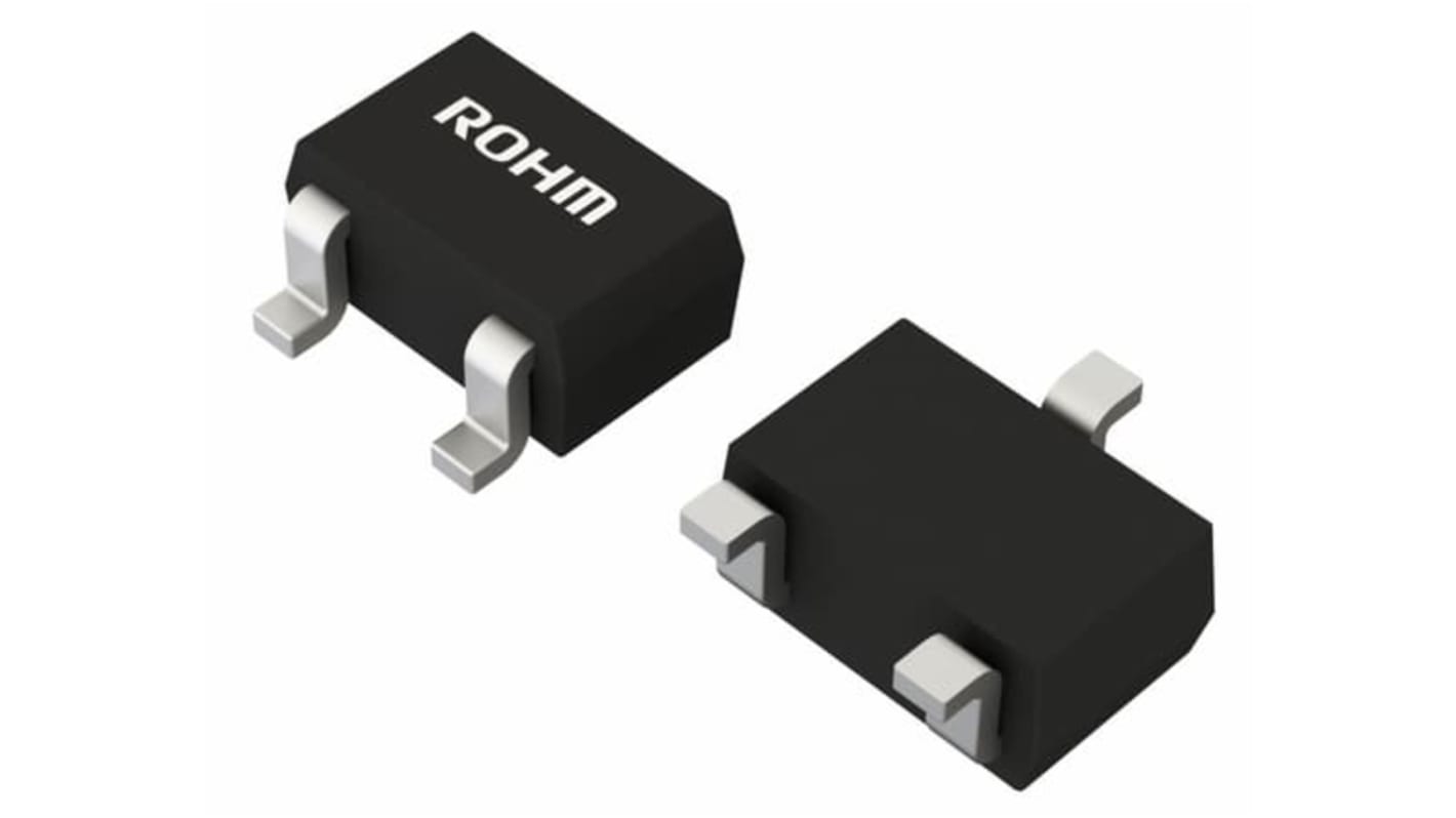ROHM 抵抗内蔵トランジスタ, NPN, 表面実装, 100mA, DTC123EU3T106