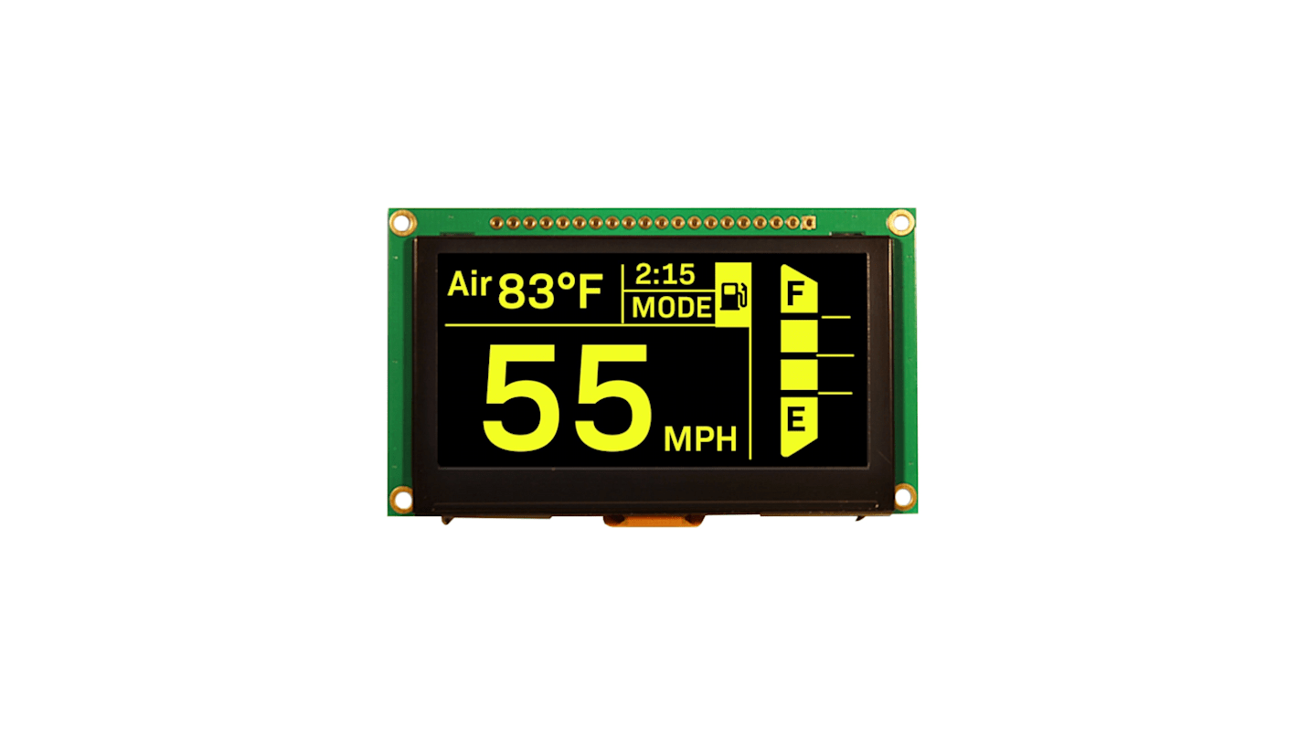 NEWHAVEN DISPLAY INTERNATIONAL 2.7in White OLED Display Serial/Parallel Interface