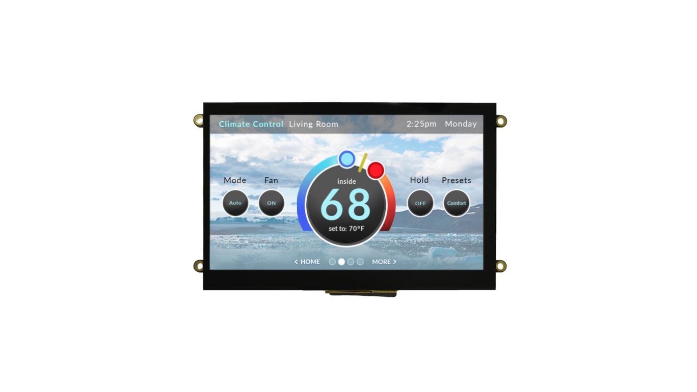 NEWHAVEN DISPLAY INTERNATIONAL NHD-7.0-HDMI-N-RSXV-CTU TFT LCD Colour Display / Touch Screen, 7in, 800 x 480pixels