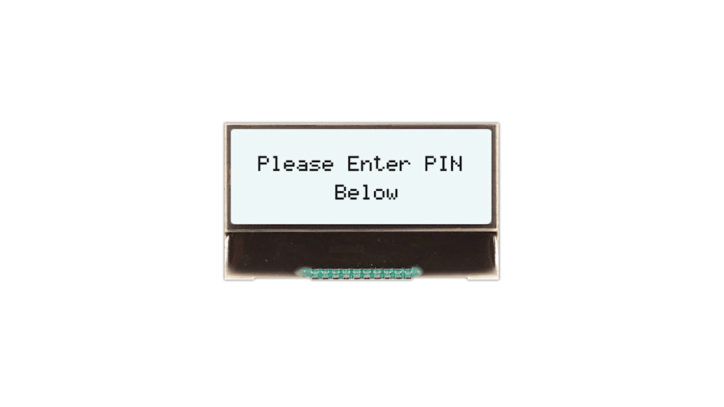 NEWHAVEN DISPLAY INTERNATIONAL NHD-C0216CZ-FSW-FBW-3V3 NHD Alphanumeric LCD Display, White on White, 2 Rows by 16