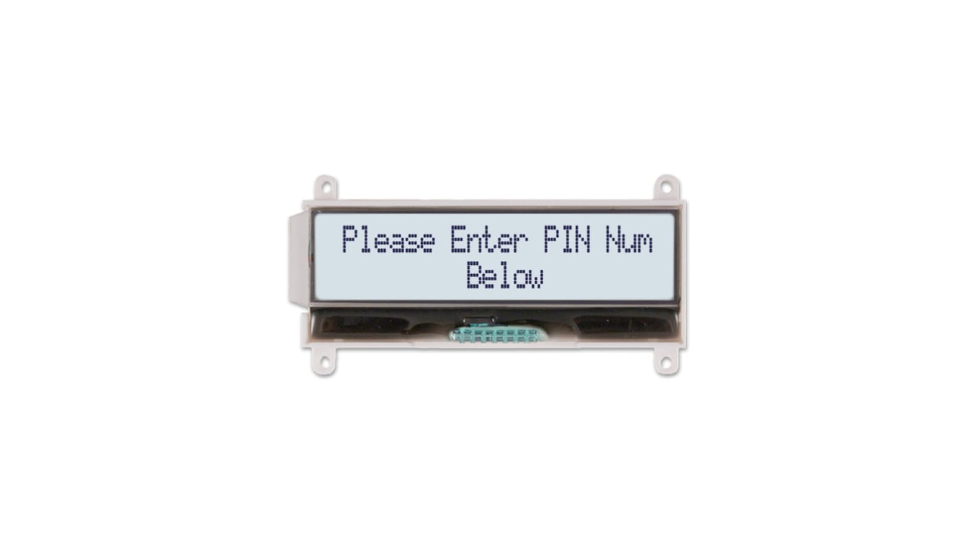 NEWHAVEN DISPLAY INTERNATIONAL NHD-C0220BiZ-FSW-FBW-3V3M NHD LCD LCD Display, White on White, 2 Rows by 20 Characters,