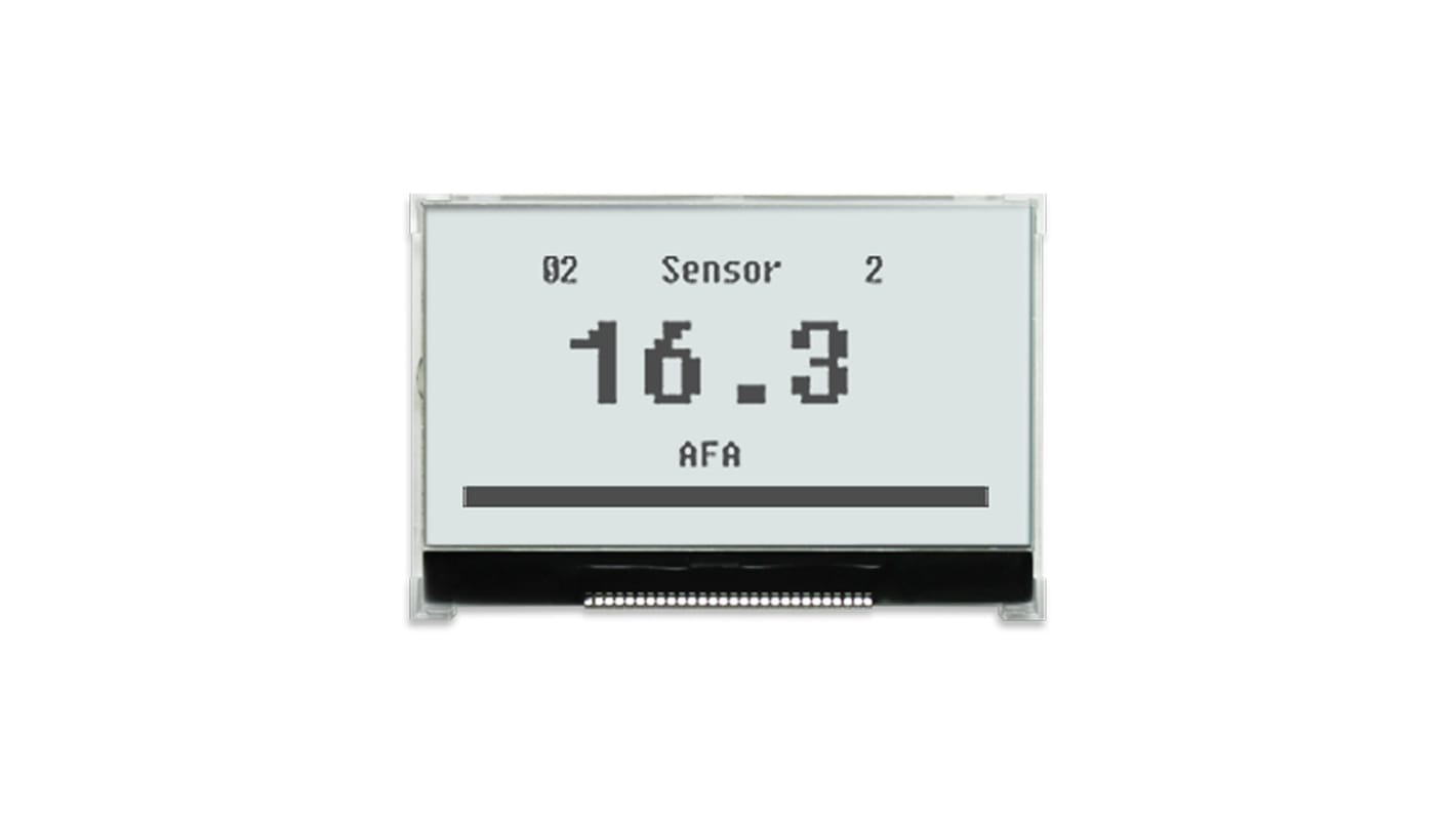 NEWHAVEN DISPLAY INTERNATIONAL NHD-C12864LZ-FSW-FBW-3V3 NHD LCD LCD Display, White on White, Transflective