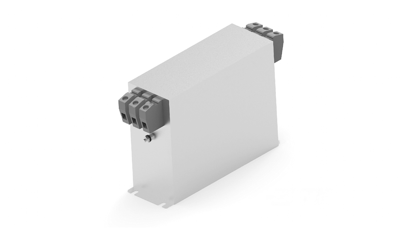 TE Connectivity 三相EMI滤波器, 25A, 760 V, 50/60Hz, 底盘安装, 端子排接端, 一阶, AHV系列