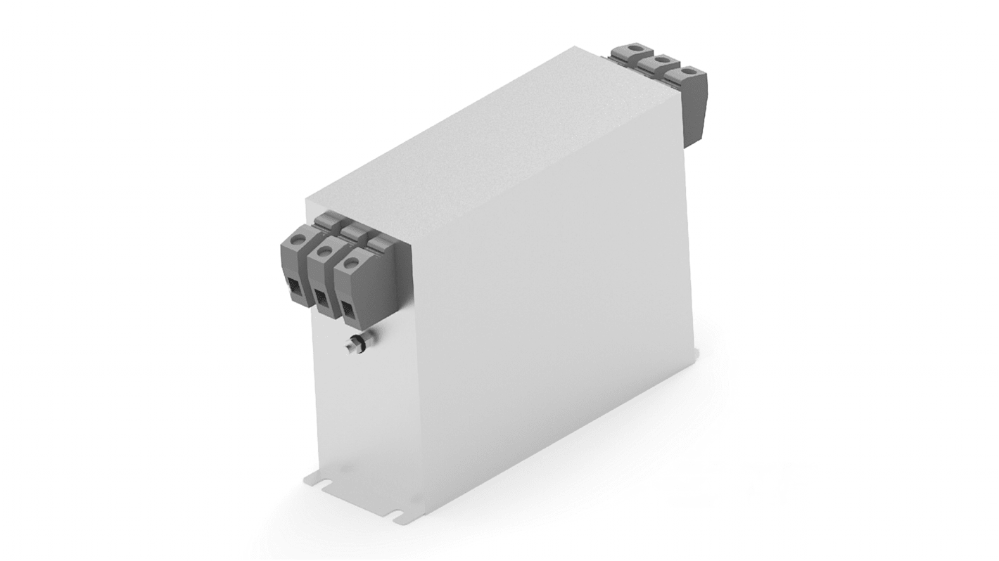 TE Connectivity, AHV 30A 760 V 50/60Hz, Chassis Mount EMI Filter, Terminal Block 3 Phase