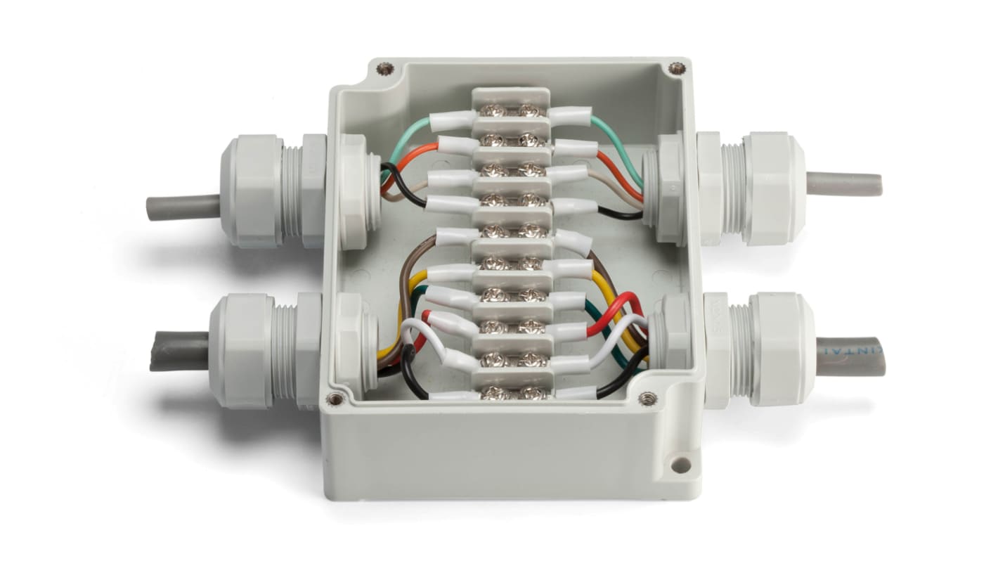 Takachi Electric Industrial ABS Nickel Plated Adaptable Box, 75mm x 43mm, with F21 mm Knockouts, Size:2mm