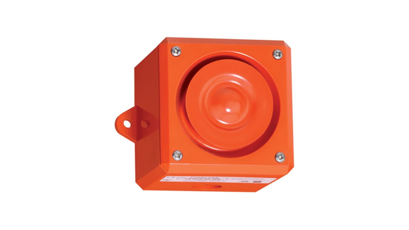Clifford & Snell YA30 Series Wall or Bulkhead Electronic Sounder, 24 V dc, 105dB at 1 m, IP66, DC, 32-Tone