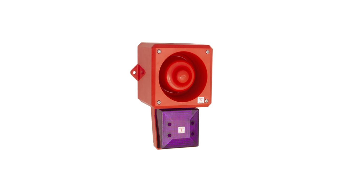 Clifford & Snell 声光报警器, 115 V 交流电源, 1米外112dB, IP66, 洋红色灯罩, YL50 Hi Vis系列