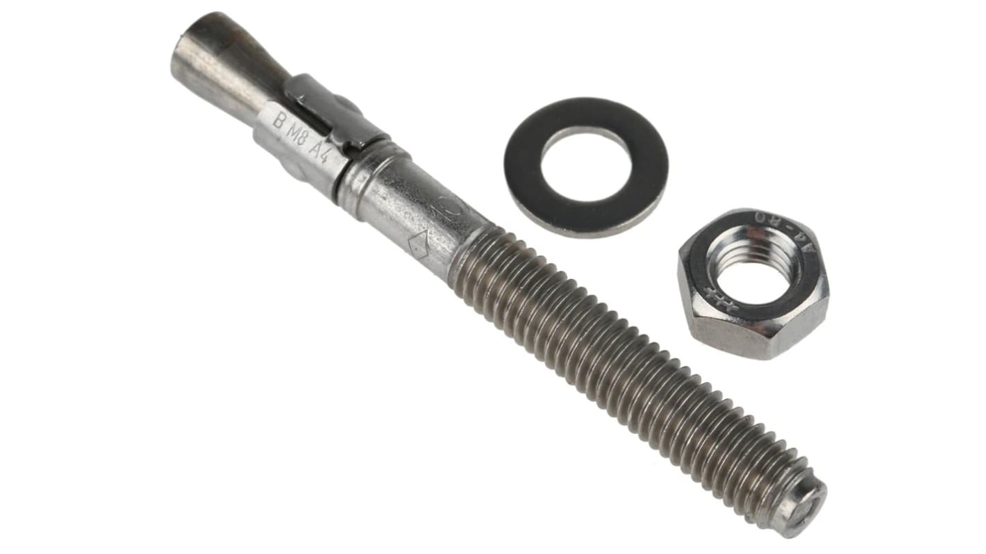 RS PRO Round Stainless Steel Spacer 75mm