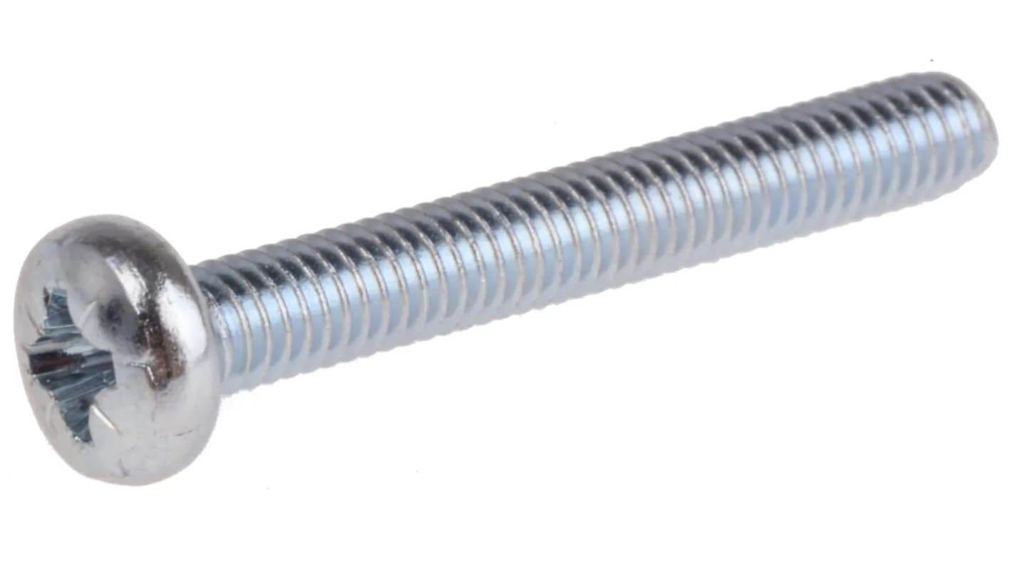 Śruba maszynowa M4 łeb z łbem walcowym soczewkowym Stalowe długość 30.0mm skok 0.70mm