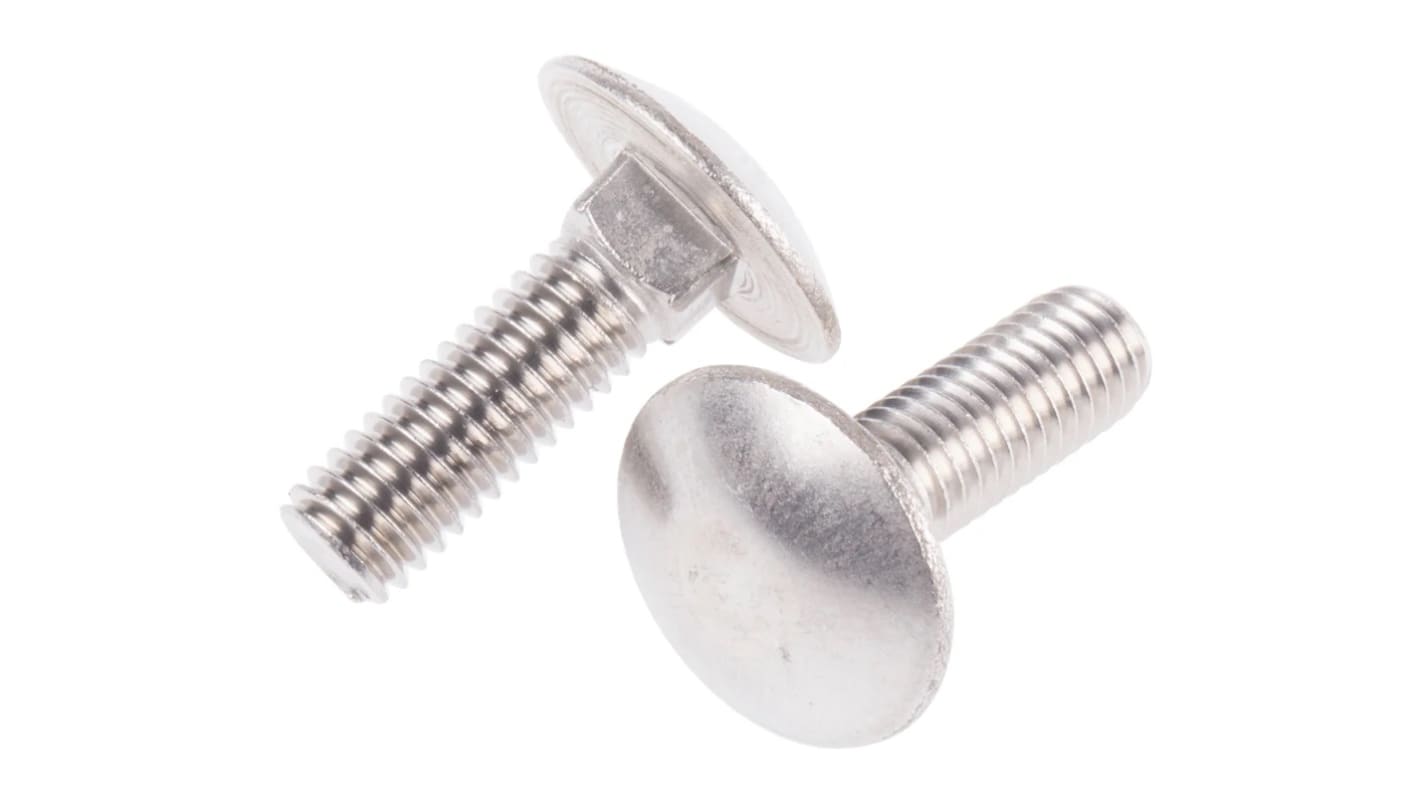 Śruba, Zwykłe, Stal nierdzewna, M6 x 20mm, A2 304